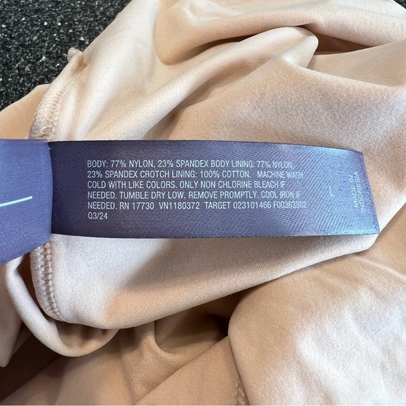 NWT Auden Women's 4- Way Stretch Tank Bodysuit- Beige L - Picture 13 of 13